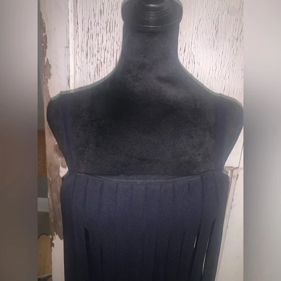 Vintage Black Fringe Dress by Junior Accents - Picture 4 of 5